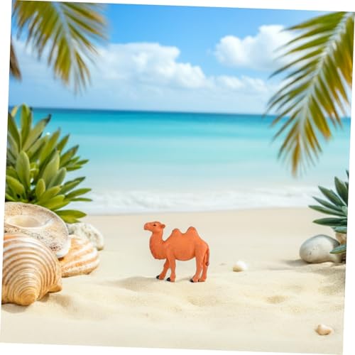 MAGICLULU 20stücke Tierfiguren -tierfiguren Handbemalte Miniatur-dromedarmodelle Aus PVC Als Dromedarornament Für Tisch Schreibtisch Und Heimdekoration Als Dromedarf Figuren-Dekoration von MAGICLULU