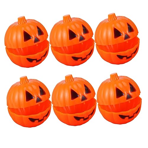 MAGICLULU 24 Stck Mini Kunststoff Kürbis Aufbewahrungsboxen Halloween Deko Geschenkbehälter Gelb Ergonomisch Einfach zu Öffnen Halloween Geschenkboxen für Süßigkeiten und Dekoration von MAGICLULU