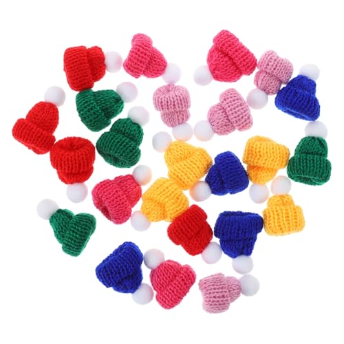 MAGICLULU 24 Stück Mini Weihnachtsmützen Bunte Strickmützen für Puppen und DIY Deko Bastelmaterialien für Festliche Anlässe und Kreative Weihnachtsdekorationen MAGICLULU 24 Stück Mini Weihnachtsmützen Bunte Strickmützen für Puppen und DIY Deko Bastelmaterialien für Festliche Anlässe und Kreative Weihnachtsdekorationen von MAGICLULU