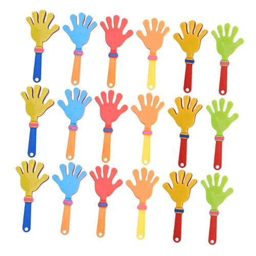 MAGICLULU 24 Stück Teiliges Buntes Handklatsch aus Langlebigem Kunststoff Laute Noisemaker für Sportveranstaltungen Partys und Feiern Clappers zum Anfeuern Partyzubehör von MAGICLULU