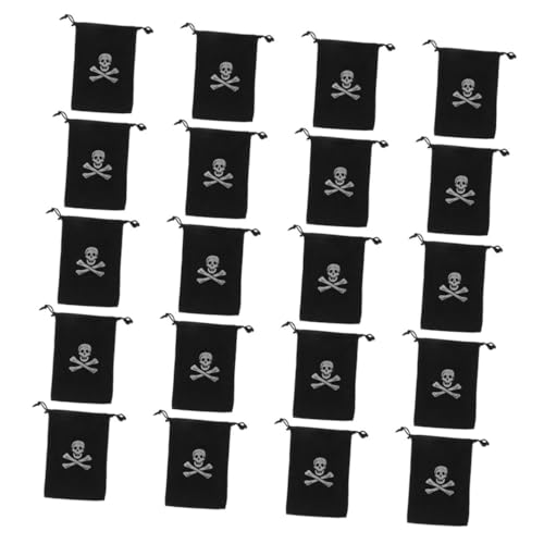 MAGICLULU 24 Stücke Piraten Candy Taschen Schädel Thema Goody Bags Für Halloween Schwarze Beutel Für Jungen Und Mädchen MAGICLULU 24 Stücke Piraten Candy Taschen Schädel Thema Goody Bags Für Halloween Schwarze Beutel Für Jungen Und Mädchen von MAGICLULU
