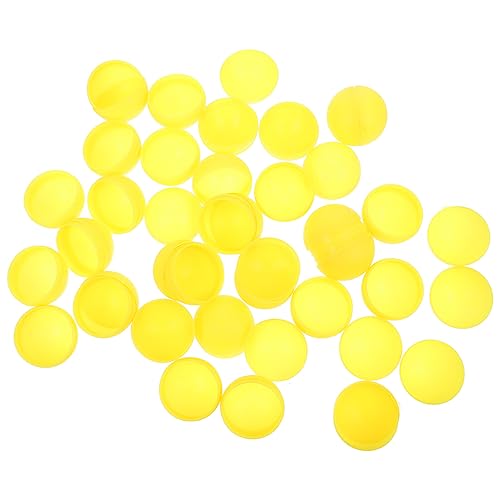 MAGICLULU 25 Stück Tombola-Bälle Lotterie-Hohlkugeln Kleine Befüllbare Kugeln Ornament Ohne Zahl Für Partygeschenke 4 cm Gelb von MAGICLULU