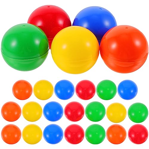 MAGICLULU 25 Stück Tombola-Bälle Lotterie-Hohlkugeln Kleine Befüllbare Kugeln Ornament ohne Zahl für Partygeschenke 4 cm Mischfarbe MAGICLULU 25 Stück Tombola-Bälle Lotterie-Hohlkugeln Kleine Befüllbare Kugeln Ornament ohne Zahl für Partygeschenke 4 cm Mischfarbe von MAGICLULU