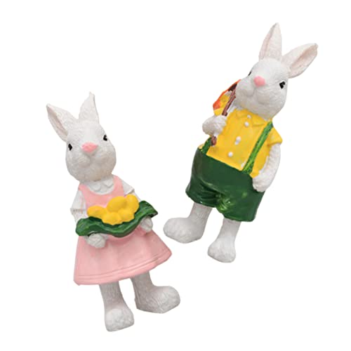 MAGICLULU 2St Kaninchen dekorative Ornamente Hase Plüsch Bausatz Animal Figures Easter Bunny Easter Decoration gartendeko tortendeko Einschulung Häschen-Kuchendekorationen Osterdekore Harz MAGICLULU 2St Kaninchen dekorative Ornamente Hase Plüsch Bausatz Animal Figures Easter Bunny Easter Decoration gartendeko tortendeko Einschulung Häschen-Kuchendekorationen Osterdekore Harz von MAGICLULU