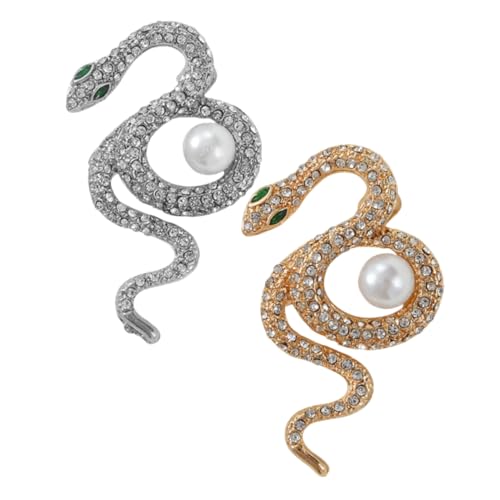 MAGICLULU 2St Schlangenbrosche Tier Brosche Reize Schlangenschmuck für Frauen Bausatz exquisite Brosche besonderes Anstecknadeln für Rucksäcke Ästhetik Broschennadel Legierung MAGICLULU 2St Schlangenbrosche Tier Brosche Reize Schlangenschmuck für Frauen Bausatz exquisite Brosche besonderes Anstecknadeln für Rucksäcke Ästhetik Broschennadel Legierung von MAGICLULU