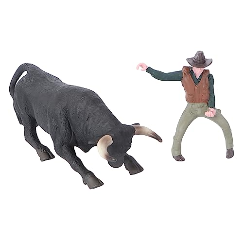 MAGICLULU 2st Cowboy Stierkampf Modell Figuren Stier Seetierspielzeug Ozeantiere Pferde Bauernhof-Kuh- Stierkampf-spielzeugmodell Plastik MAGICLULU 2st Cowboy Stierkampf Modell Figuren Stier Seetierspielzeug Ozeantiere Pferde Bauernhof-Kuh- Stierkampf-spielzeugmodell Plastik von MAGICLULU