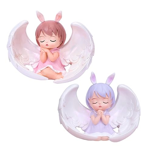 MAGICLULU 2st Engel Anne Ornamente Geburtstagstorte Dekoration Mikro-landschaftsornamente Figur Eines Kleinen Mädchens Kuchenverzierung Engel-Ornament Miniaturfiguren Engel Kuchen Harz MAGICLULU 2st Engel Anne Ornamente Geburtstagstorte Dekoration Mikro-landschaftsornamente Figur Eines Kleinen Mädchens Kuchenverzierung Engel-Ornament Miniaturfiguren Engel Kuchen Harz von MAGICLULU