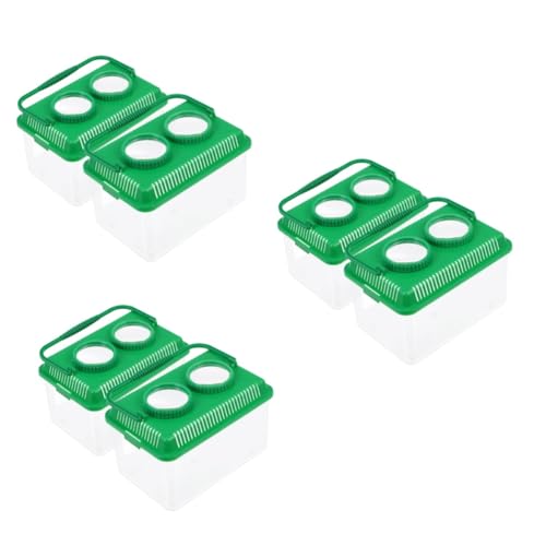 MAGICLULU 3 Sätze Beobachtungsbox Für Insekten Halten Überwachung Vergrößerungsglas Insektenbeobachtung Käfig Zur Beobachtung Von Insekten Goldfischfänger Für Acryl Green 2 Stück * 3 von MAGICLULU