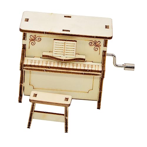 MAGICLULU 3 Sätze Musikalische Holzspieluhr Bausatz DIY Klavier Modell für Kreatives Geschicklichkeit für Jungen von MAGICLULU
