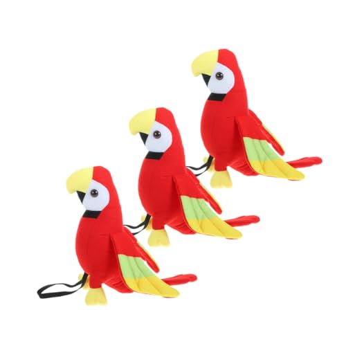 MAGICLULU 3 Stück Hübsches Plüsch Papagei Accessoire für Schulter für Rollenspiele und Piraten Kostüme Spaß für Erwachsene MAGICLULU 3 Stück Hübsches Plüsch Papagei Accessoire für Schulter für Rollenspiele und Piraten Kostüme Spaß für Erwachsene von MAGICLULU