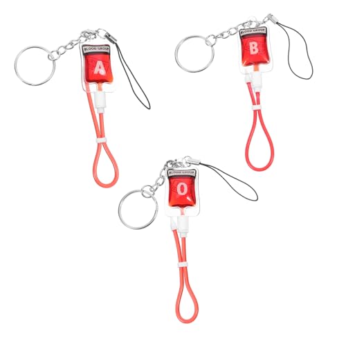 MAGICLULU 3 Stück Neuheit Kleine Geldbörse Tasche Schlüsselanhänger Blut Stil Anhänger Schlüsselanhänger Halter von MAGICLULU