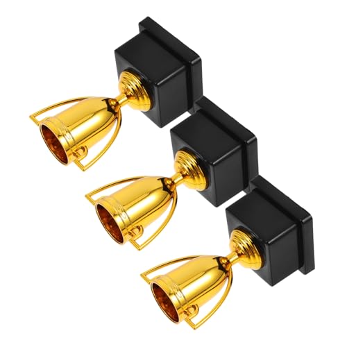 MAGICLULU 3 Stück Trophäe für klein groß Wettbewerb Mini-Preispokale Siegerpokal Pokale Schulfestpreis Mini-Award-Cupsr Plastik Golden Wiederverwendbar von MAGICLULU