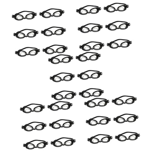 MAGICLULU Mode Sonnenbrillen 30 STK Mini Baby Schwimm Brille Mini-Puppen-Sonnenbrille Mini-Schwimmbrille n Puppen-Cosplay-zubehör Hundebrille Für Kleine Hunde Kind Auffallend Gläser Plastik von MAGICLULU