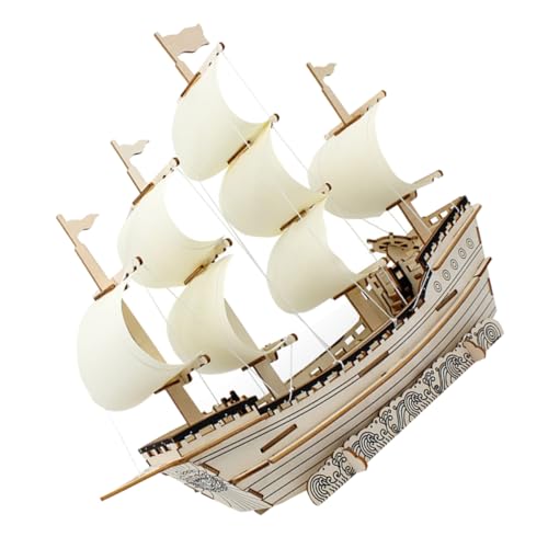 MAGICLULU 3D Puzzle Segelboot Modell aus Holz Selbstgemacht Segelboot Bausatz für Erwachsene Nautische Dekoration für Zuhause Kreatives für Modellbau Pädagogisches Puzzle Spielzeug MAGICLULU 3D Puzzle Segelboot Modell aus Holz Selbstgemacht Segelboot Bausatz für Erwachsene Nautische Dekoration für Zuhause Kreatives für Modellbau Pädagogisches Puzzle Spielzeug von MAGICLULU