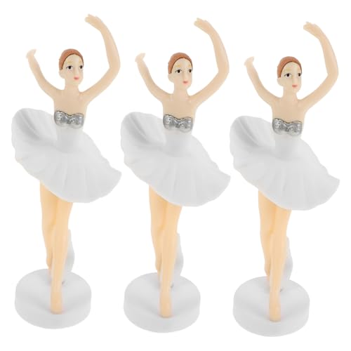MAGICLULU Elegante Hochzeitstorte Dekorationen Set Von 3 Tanzende Mädchen Figuren Für Mädchen Kuchen Toer MAGICLULU Elegante Hochzeitstorte Dekorationen Set Von 3 Tanzende Mädchen Figuren Für Mädchen Kuchen Toer von MAGICLULU