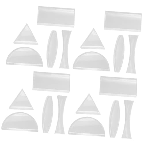 MAGICLULU 4 Sätze Optisches Linsenset Konvexe Linse Konkav Objektiv Für Den Physikunterricht Optische Werkzeuge Schulwissenschaftsexperimente Optisches Objektiv Transparent Glas 5 Stück * 4 von MAGICLULU