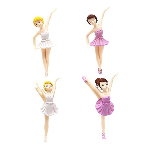 MAGICLULU 4 Stück Ballerina Tortenaufsatz Geburtstagsdekoration für Kuchen Muffins und Desserts Weiße Figuren für Tanzpartys und Feierlichkeiten MAGICLULU 4 Stück Ballerina Tortenaufsatz Geburtstagsdekoration für Kuchen Muffins und Desserts Weiße Figuren für Tanzpartys und Feierlichkeiten von MAGICLULU