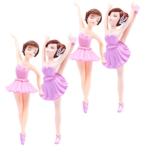 MAGICLULU 4 Stück Ballerina-mädchen Dekorationen Für Party Kuchendekoration Cupcake-topper Mädchenfigur Kuchen Dekoratives Accessoire Geburtstagstorte Tänzer Skulpturen Weiß Pvc MAGICLULU 4 Stück Ballerina-mädchen Dekorationen Für Party Kuchendekoration Cupcake-topper Mädchenfigur Kuchen Dekoratives Accessoire Geburtstagstorte Tänzer Skulpturen Weiß Pvc von MAGICLULU