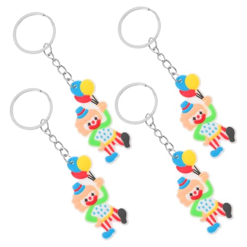 MAGICLULU 4 Stück Clown-schlüsselanhänger Party Schlüsselbund Mini Klein Schlüsselring Digitaler Zirkus-schlüsselanhänger Geldbörse Puppe Schlüsselanhänger Taschenanhänger Pvc MAGICLULU 4 Stück Clown-schlüsselanhänger Party Schlüsselbund Mini Klein Schlüsselring Digitaler Zirkus-schlüsselanhänger Geldbörse Puppe Schlüsselanhänger Taschenanhänger Pvc von MAGICLULU