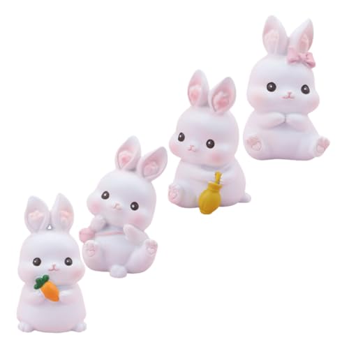 MAGICLULU 4 Stück Kaninchen Deko Ornamente Mini Häschenfiguren Meerschweinchen Zubehör Geburtstagstorten Dekorationen Puppe Süßer Häschen Kuchenaufsatz Einhorn Meerschweinchen MAGICLULU 4 Stück Kaninchen Deko Ornamente Mini Häschenfiguren Meerschweinchen Zubehör Geburtstagstorten Dekorationen Puppe Süßer Häschen Kuchenaufsatz Einhorn Meerschweinchen von MAGICLULU