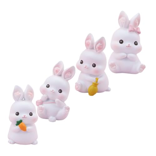 MAGICLULU 4 Stücke Tier Decor Bunny Ostern Kuchen Ornament Kuchen Schmuck Harz Kuchen Figur Party Versorgung MAGICLULU 4 Stücke Tier Decor Bunny Ostern Kuchen Ornament Kuchen Schmuck Harz Kuchen Figur Party Versorgung von MAGICLULU