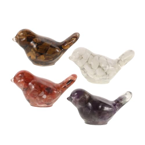 MAGICLULU 4 Stück Kristall-Vogel-Ornamente Mini-Frösche Statue der Garteneule Feengarten-Ornamente im Freien klein Landschaftszubehör Mikro-Landschafts-Vogelfigur Mini-Vögel Harz MAGICLULU 4 Stück Kristall-Vogel-Ornamente Mini-Frösche Statue der Garteneule Feengarten-Ornamente im Freien klein Landschaftszubehör Mikro-Landschafts-Vogelfigur Mini-Vögel Harz von MAGICLULU