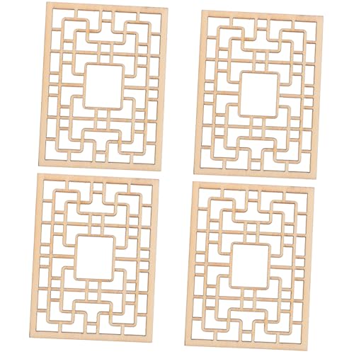 MAGICLULU 4 Stück Miniatur-fenstermodelle Aus Chinesischem Holz Für Puppenhaus Miniatur-szenenzubehör Basteln Sandtisch- MAGICLULU 4 Stück Miniatur-fenstermodelle Aus Chinesischem Holz Für Puppenhaus Miniatur-szenenzubehör Basteln Sandtisch- von MAGICLULU