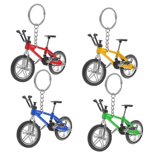 MAGICLULU 4 Stück Schlüsselanhänger Modelle Zubehör Mountainbike-anhänger Mini-fahrradanhänger -Modell Finger-mountainbikes Finger-Mountainbike- Fingerbike-Modell Legierung von MAGICLULU