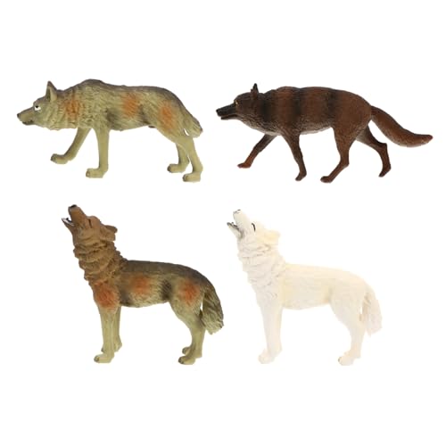 MAGICLULU 4 Stück Simulation Grauer Wolf für kinderspielzeug kinderknallzeug spielsachen für Tiermodelle realistische Modelle Plastikmodell Modelle PVC MAGICLULU 4 Stück Simulation Grauer Wolf für kinderspielzeug kinderknallzeug spielsachen für Tiermodelle realistische Modelle Plastikmodell Modelle PVC von MAGICLULU