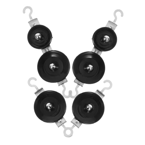 MAGICLULU 4 Stück Studentenscheibe Set Experimente Riemenscheibe Physik-experimentiergeräte Strapazierfähige Riemenscheibe Doppelrad-schwenkrolle Riemenscheibensystem Flaschenzug Eisen von MAGICLULU