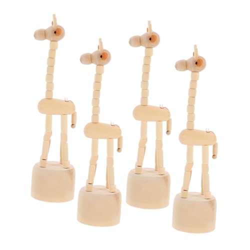 MAGICLULU 4 Stück Teiliges Handgefertigte Holz Giraffen Figurinen Natürliche Holz Deko Handgeschnitzte Tierfiguren als Finger Puppen für Büro Wohnzimmer und Schreibtischgestaltung MAGICLULU 4 Stück Teiliges Handgefertigte Holz Giraffen Figurinen Natürliche Holz Deko Handgeschnitzte Tierfiguren als Finger Puppen für Büro Wohnzimmer und Schreibtischgestaltung von MAGICLULU