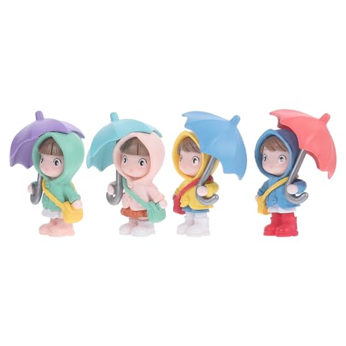 MAGICLULU 4 Stück Teiliges Mikrolandschaft Figurine Niedliche Regenschirm Mädchen Statue zur Dekoration von Mini für Tisch und Raumgestaltung MAGICLULU 4 Stück Teiliges Mikrolandschaft Figurine Niedliche Regenschirm Mädchen Statue zur Dekoration von Mini für Tisch und Raumgestaltung von MAGICLULU