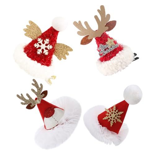 MAGICLULU 4 Stück Teiliges Weihnachts Haarspangen aus Stabilem Material Kleine Festliche Haarclips für Party Langlebig Farbecht Geeignet für Weihnachten Karneval Cosplay Sicher für Haartypen MAGICLULU 4 Stück Teiliges Weihnachts Haarspangen aus Stabilem Material Kleine Festliche Haarclips für Party Langlebig Farbecht Geeignet für Weihnachten Karneval Cosplay Sicher für Haartypen von MAGICLULU