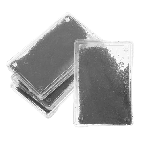 MAGICLULU 4 Stücke Box Magnetfeld Eisen Pulver Box Eisen Späne Für Wissenschaft Magnetische Pulver Eisen Späne Abs von MAGICLULU