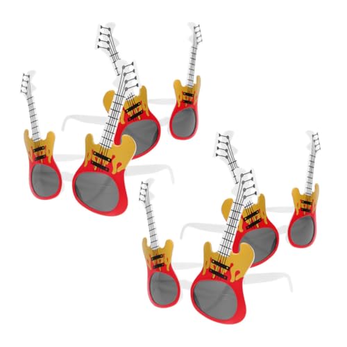 MAGICLULU 4 Teilige Gitarren Sonnenbrillen Im Rock Stil Verkleidungsbrillen Für Musikveranstaltungen Und Partys – Sonnenbrillen Coole Partygeschenke Für Feiertagsfeiern MAGICLULU 4 Teilige Gitarren Sonnenbrillen Im Rock Stil Verkleidungsbrillen Für Musikveranstaltungen Und Partys – Sonnenbrillen Coole Partygeschenke Für Feiertagsfeiern von MAGICLULU