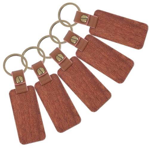 MAGICLULU 5 Stück Holz Schlüsselanhänger Rechteckige Schlüsselringe Blanko für DIY Gravur Robuste Holz Schlüsselketten für Schlüssel Taschen und Dekoration MAGICLULU 5 Stück Holz Schlüsselanhänger Rechteckige Schlüsselringe Blanko für DIY Gravur Robuste Holz Schlüsselketten für Schlüssel Taschen und Dekoration von MAGICLULU