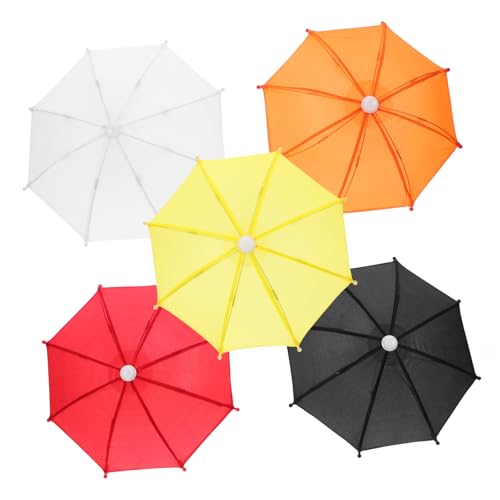 MAGICLULU 5 Stücke Mini Regenschirm Kleine Sonne Kleine Für Nette Regenschirme Puppe Dekorative Regenschirm Winzigen Reise Eisen von MAGICLULU
