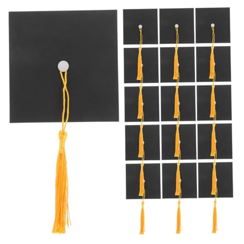 MAGICLULU 50 Satz Mini Doktorhut Schokoladen Dekorationen Teiliges für Abschlussfeiern Flaschendekoration und Party Accessoires Kreative Toppers für Feierliche Anlässe von MAGICLULU