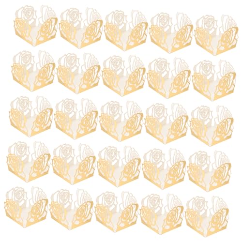 MAGICLULU 50 Stück Schokoladen Papier Halter Backförmchen Cupcake-halter Hafermilchschokolade Schokoladenbecher Bulk-schokolade Schnapsbecher Keksdosen Schokolade Verpackung Eiscreme Golden MAGICLULU 50 Stück Schokoladen Papier Halter Backförmchen Cupcake-halter Hafermilchschokolade Schokoladenbecher Bulk-schokolade Schnapsbecher Keksdosen Schokolade Verpackung Eiscreme Golden von MAGICLULU