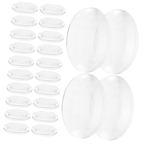 MAGICLULU 50 Stück bikonvexe Linse klare optische Linse Vergrößerungsobjektiv Linsenphysik für das Labor polierte konvexe Linse optische Linse für den Unterricht optische Linsen Acryl von MAGICLULU