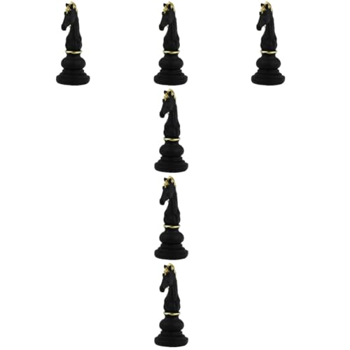 MAGICLULU 6 STK Schach Ornamente bürodeko büro Dekoration eincremehilfe verkleidung dekoringe Schachfiguren kalanchoe deko AST Persönlichkeit Skulptur Geschenk Statue Bücherregal Harz von MAGICLULU