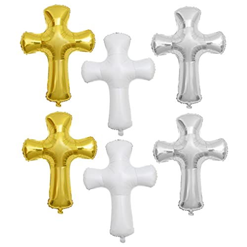 MAGICLULU 6 Stück Erinnerungsballonverzierung ballons balloons ballongas Farbenfroher Ballon goldene Dekoration Ballonfüllmaschinen-Kit Geburtstagsparty liefert Hausbedarf Aluminiumfolie von MAGICLULU