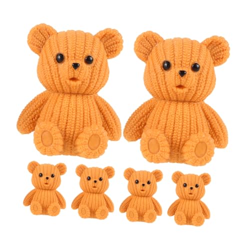 MAGICLULU 6 Stück Mini-Bär-Ornamente Geburtstagsgeschenk partygeschenke gesteckt süße Tierfigur Bärenfiguren kleine Bären Bär Figur PVC Orange MAGICLULU 6 Stück Mini-Bär-Ornamente Geburtstagsgeschenk partygeschenke gesteckt süße Tierfigur Bärenfiguren kleine Bären Bär Figur PVC Orange von MAGICLULU