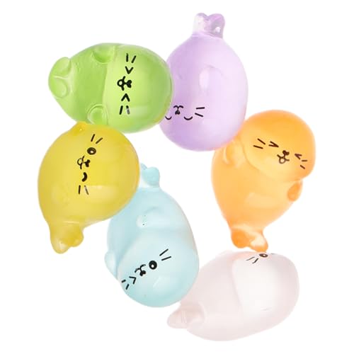 MAGICLULU 6 Stück Miniatur Seal Figuren aus Harz für Mikrolandschaften Süße Deko für Feengärten Terrarien und Puppenhäuser Realistische Meeresrobben für Garten Accessoires und Heimdekoration MAGICLULU 6 Stück Miniatur Seal Figuren aus Harz für Mikrolandschaften Süße Deko für Feengärten Terrarien und Puppenhäuser Realistische Meeresrobben für Garten Accessoires und Heimdekoration von MAGICLULU