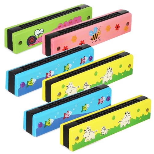 MAGICLULU 6 Stück Mundharmonika- für Mundononica Mundharmonika für kinderinstrumente musikinstrumente Student Mundharmonica Mundharmonika-Instrument von MAGICLULU