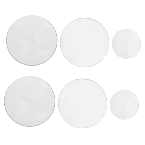 MAGICLULU 6 Stück Teiliges Doppelt Konvexe Glaslinsen Durchmesser mit Brennweite für Optische Experimente und Wissenschaftliche Demonstrationen von MAGICLULU