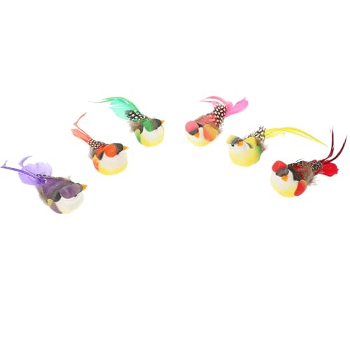 MAGICLULU 6 Stück Teiliges Lebensechte Künstliche Vögel mit Clip Bunte Vogelornamente für Garten Balkon und Partydekoration für Pflanzenarrangements und Festliche Anlässe MAGICLULU 6 Stück Teiliges Lebensechte Künstliche Vögel mit Clip Bunte Vogelornamente für Garten Balkon und Partydekoration für Pflanzenarrangements und Festliche Anlässe von MAGICLULU
