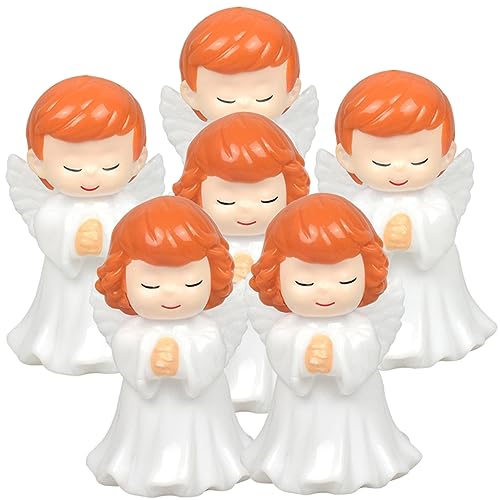 MAGICLULU Fee Kuchen Dekorationen Engel Figuren Kawaii Engel Statue Für Baby Dusche Jungen Und Mädchen Geburtstag Party von MAGICLULU
