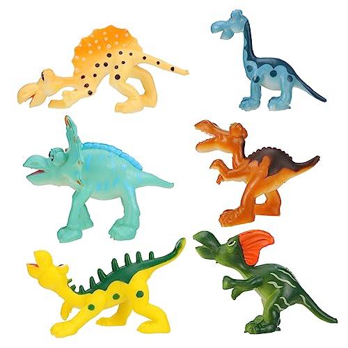 MAGICLULU 6pcs Dinosaurier Tiere Modell Spielzeug Kinder Lernen Spielzeug Kunststoff Material Und Pädagogisches Wert von MAGICLULU
