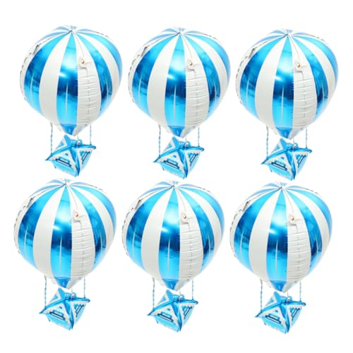 MAGICLULU 6st Heißluftballon Dekoration Kronleuchter Lampenschirm Tragbares Tablett Blumenbrosche Brosche E27 Lampenschirm Leichte Luxusbrosche Zubehör Für Bootsruder Sky-blue Aluminiumfolie von MAGICLULU